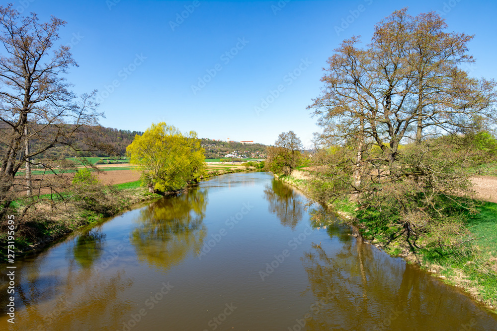 Landscape with the river Altmuehl in Bavaria Landscape with the river Altmuehl in Bavaria