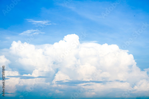 white cloud in summer clear blue sky background © darkfoxelixir