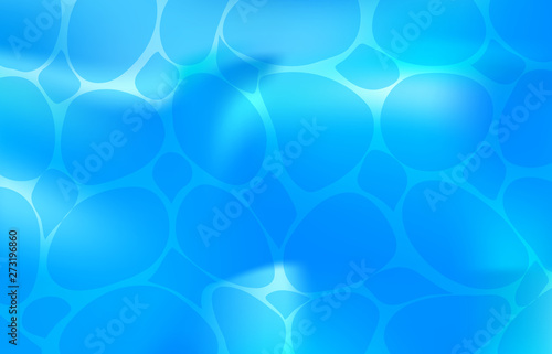 Blue Summer Water Waves with Reflections in Swimming Pool