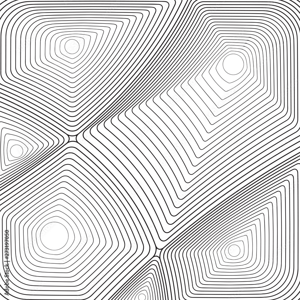 Black and white thin line abstract background