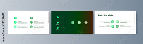 Set of brochures infographics for marketing the promotion goods and services on market