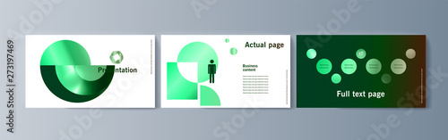 Set of brochures infographics for marketing the promotion goods and services on market