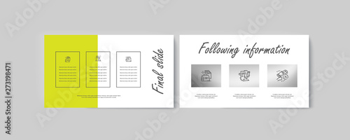 Set of brochures infographics for marketing the promotion goods and services on market