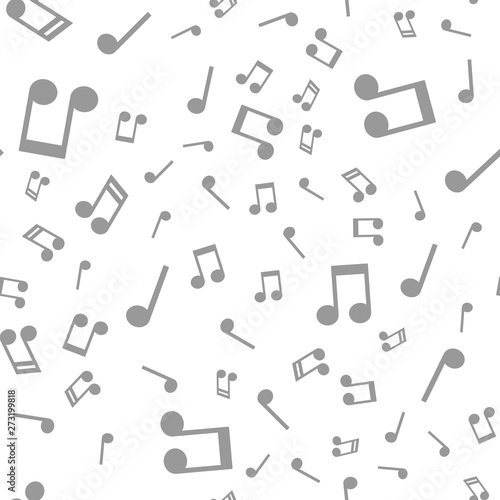 Seamless pattern with music notes