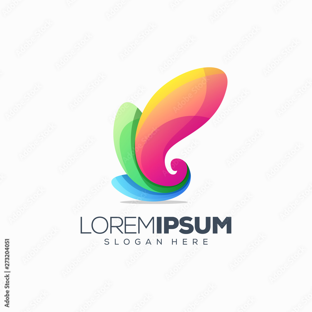 Obraz premium colorful letter G logo design