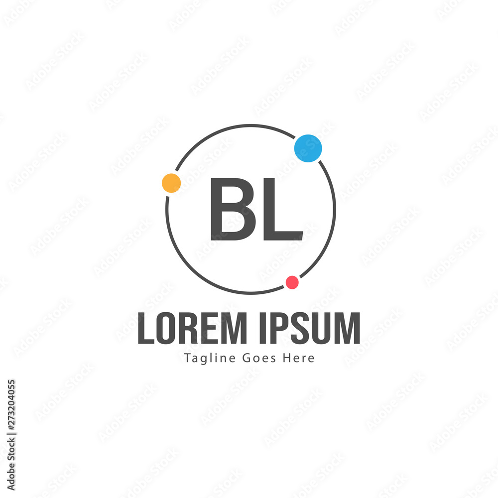 BL Letter Logo Design. Creative Modern BL Letters Icon Illustration BL Letter Logo Design. Creative Modern BL Letters Icon Illustration