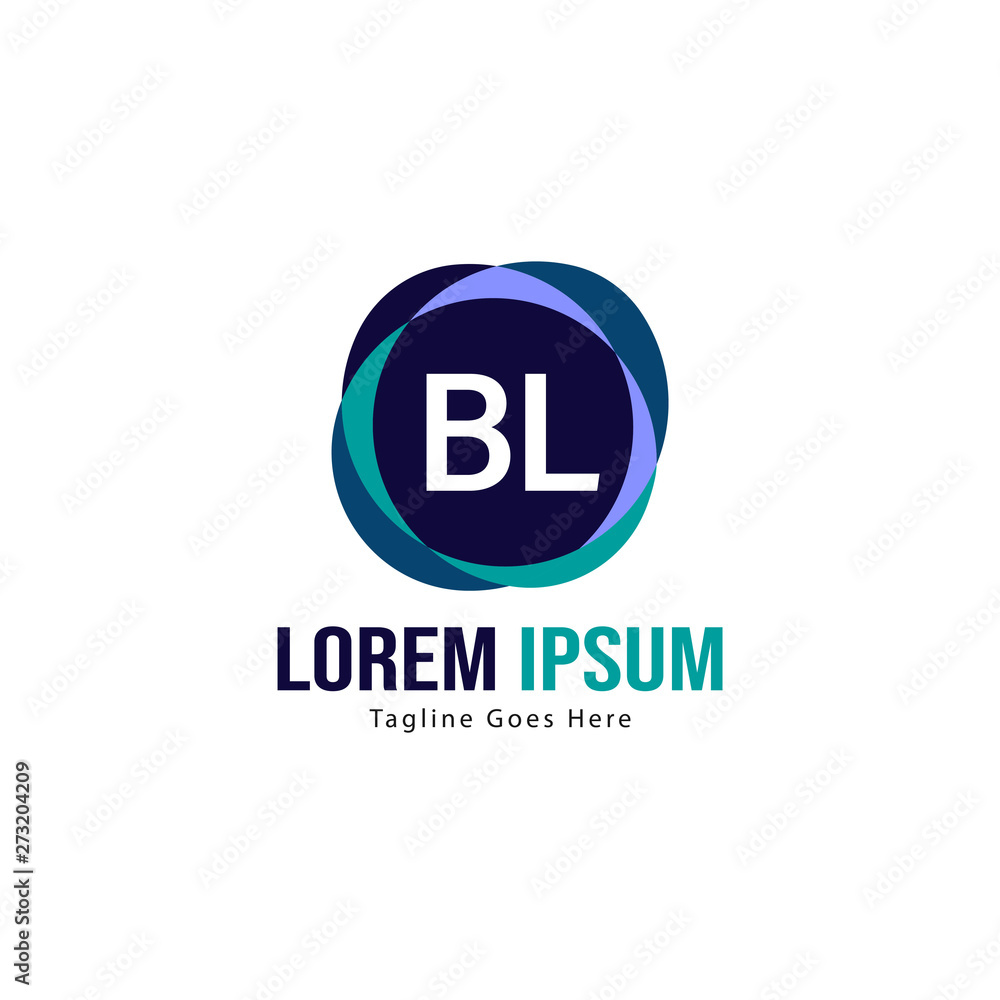 BL Letter Logo Design. Creative Modern BL Letters Icon Illustration BL Letter Logo Design. Creative Modern BL Letters Icon Illustration