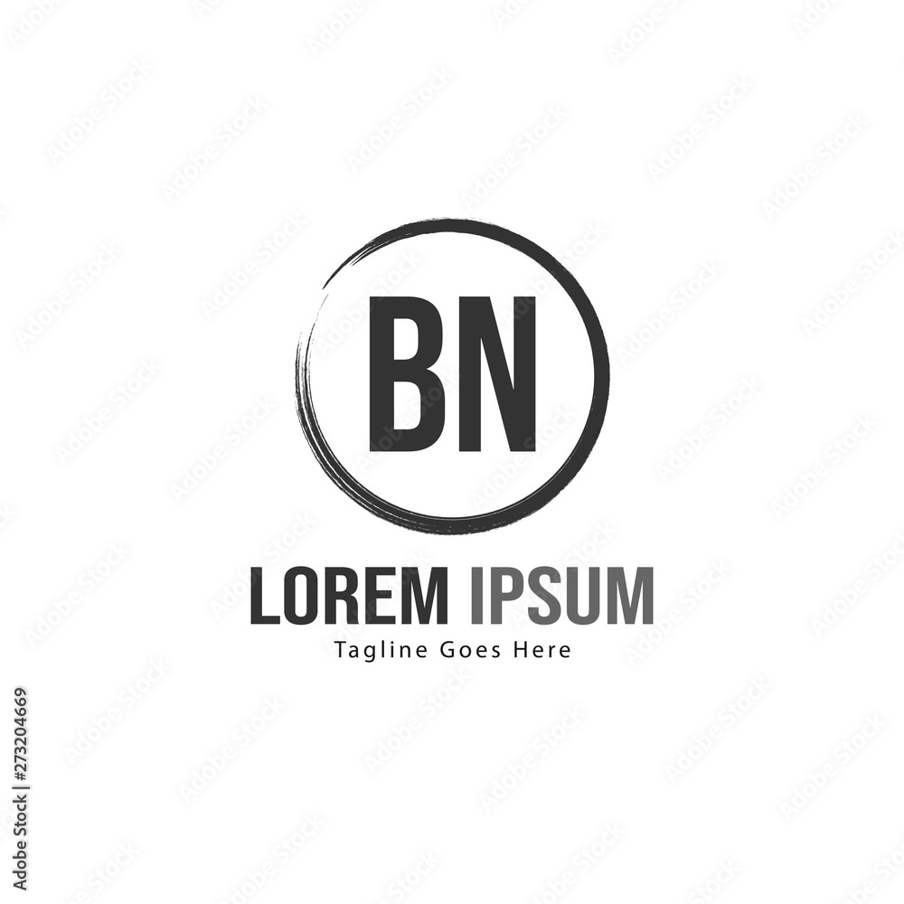 BN Letter Logo Design. Creative Modern BN Letters Icon Illustration BN Letter Logo Design. Creative Modern BN Letters Icon Illustration