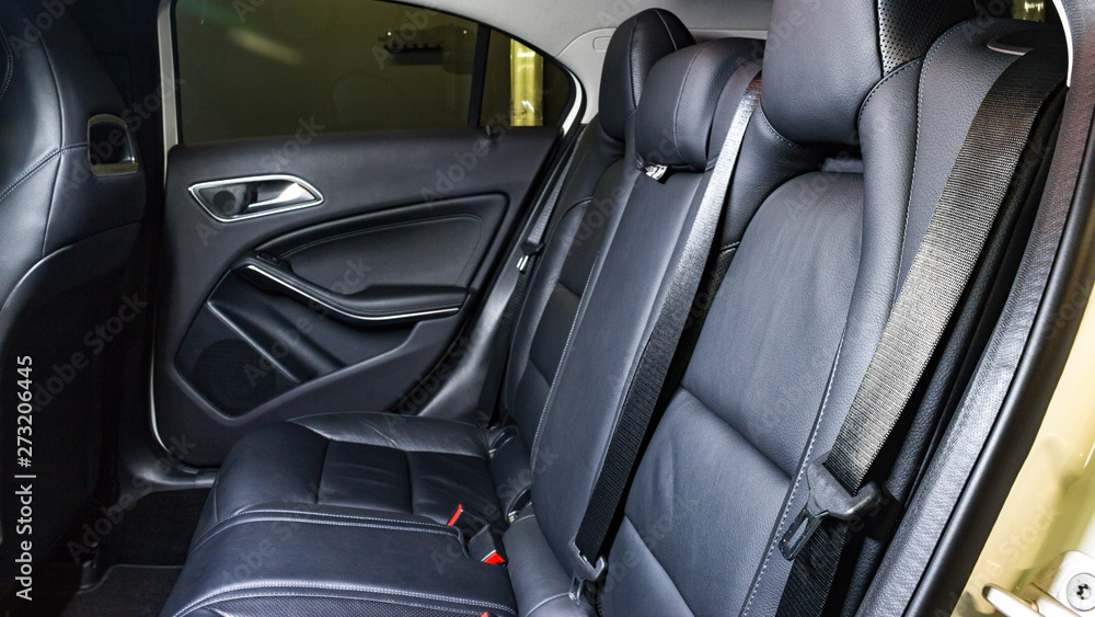 Car interior - rear seats Car interior - rear seats