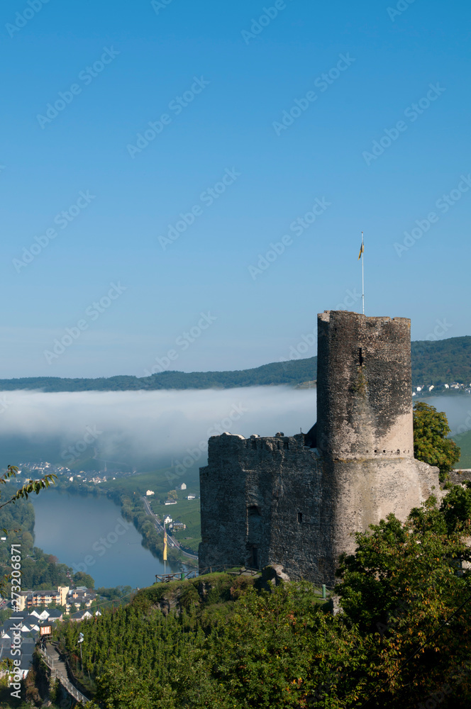 Germany, Rhineland-Palatinate, Mosel valley, Bernkastel-Kues, Landshut Castle