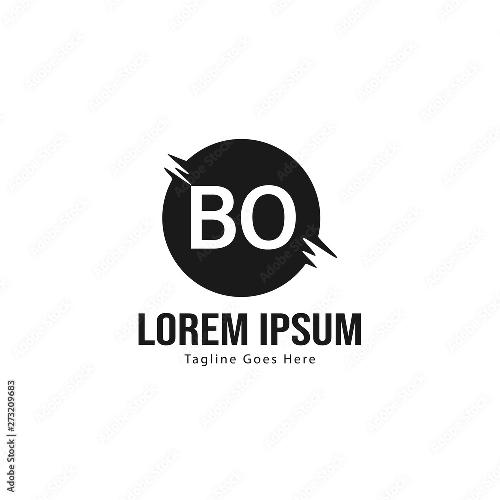 BO Letter Logo Design. Creative Modern BO Letters Icon Illustration BO Letter Logo Design. Creative Modern BO Letters Icon Illustration
