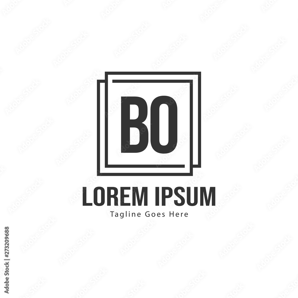 BO Letter Logo Design. Creative Modern BO Letters Icon Illustration BO Letter Logo Design. Creative Modern BO Letters Icon Illustration