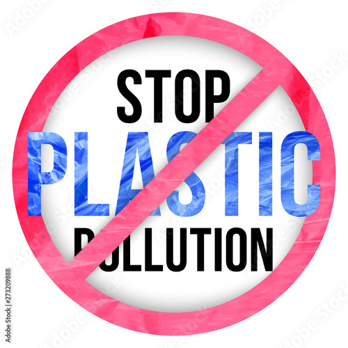Pollution problem vector concept. stop plastic pollution signal. Slogan for T-shirt and apparels graphic vector Print