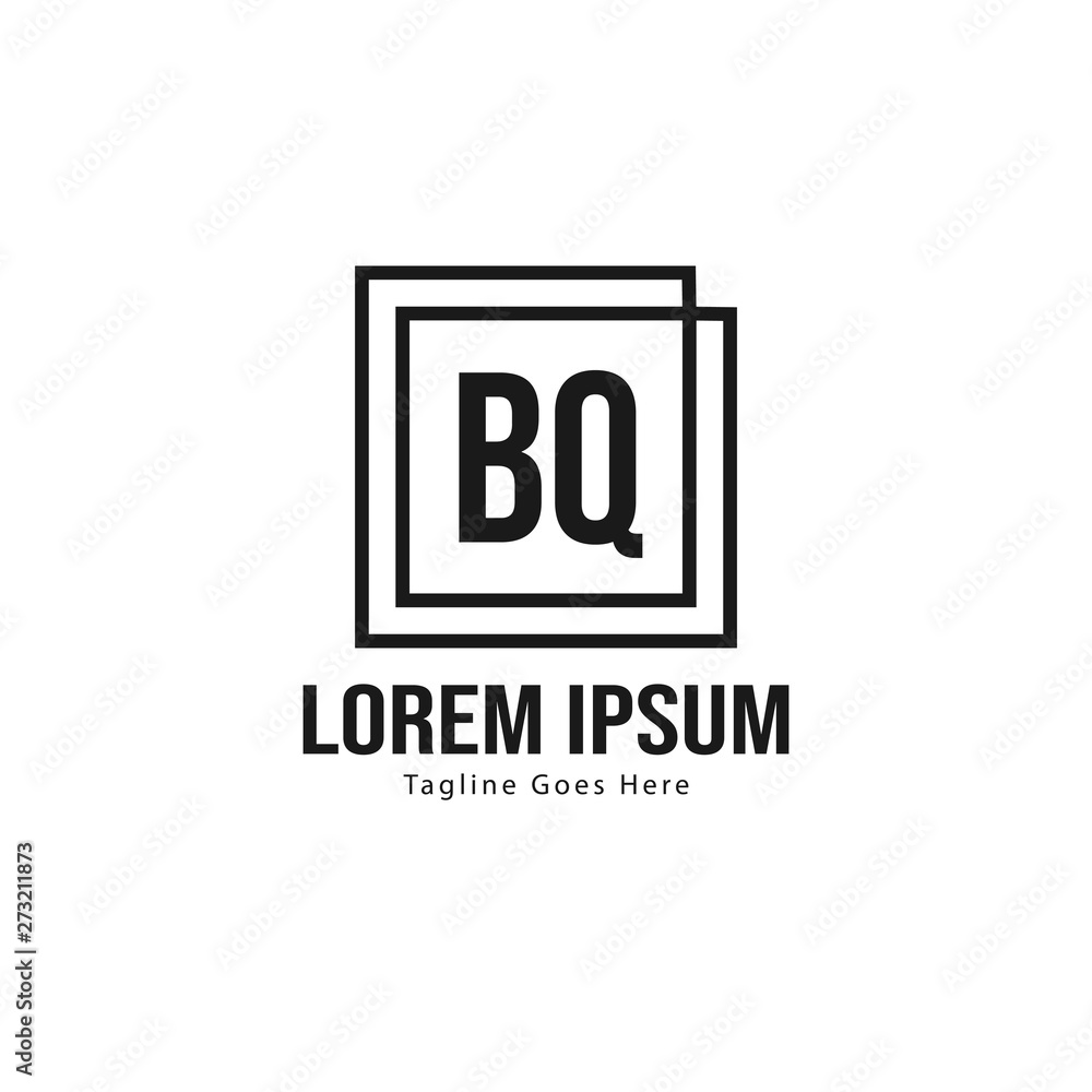 BQ Letter Logo Design. Creative Modern BQ Letters Icon Illustration BQ Letter Logo Design. Creative Modern BQ Letters Icon Illustration