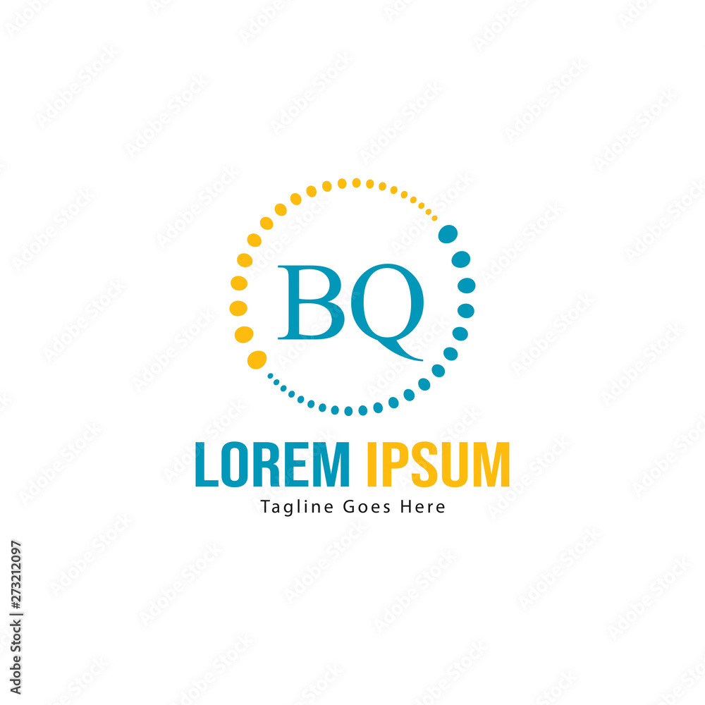 BQ Letter Logo Design. Creative Modern BQ Letters Icon Illustration BQ Letter Logo Design. Creative Modern BQ Letters Icon Illustration