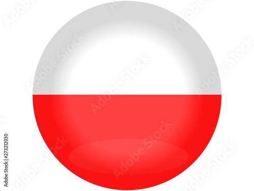 Free Download Flag of Poland as round glossy icon. Button with Polish flag - GFXLoad