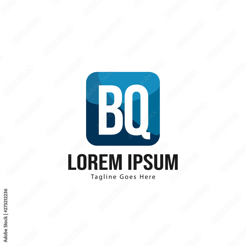BQ Letter Logo Design. Creative Modern BQ Letters Icon Illustration BQ Letter Logo Design. Creative Modern BQ Letters Icon Illustration