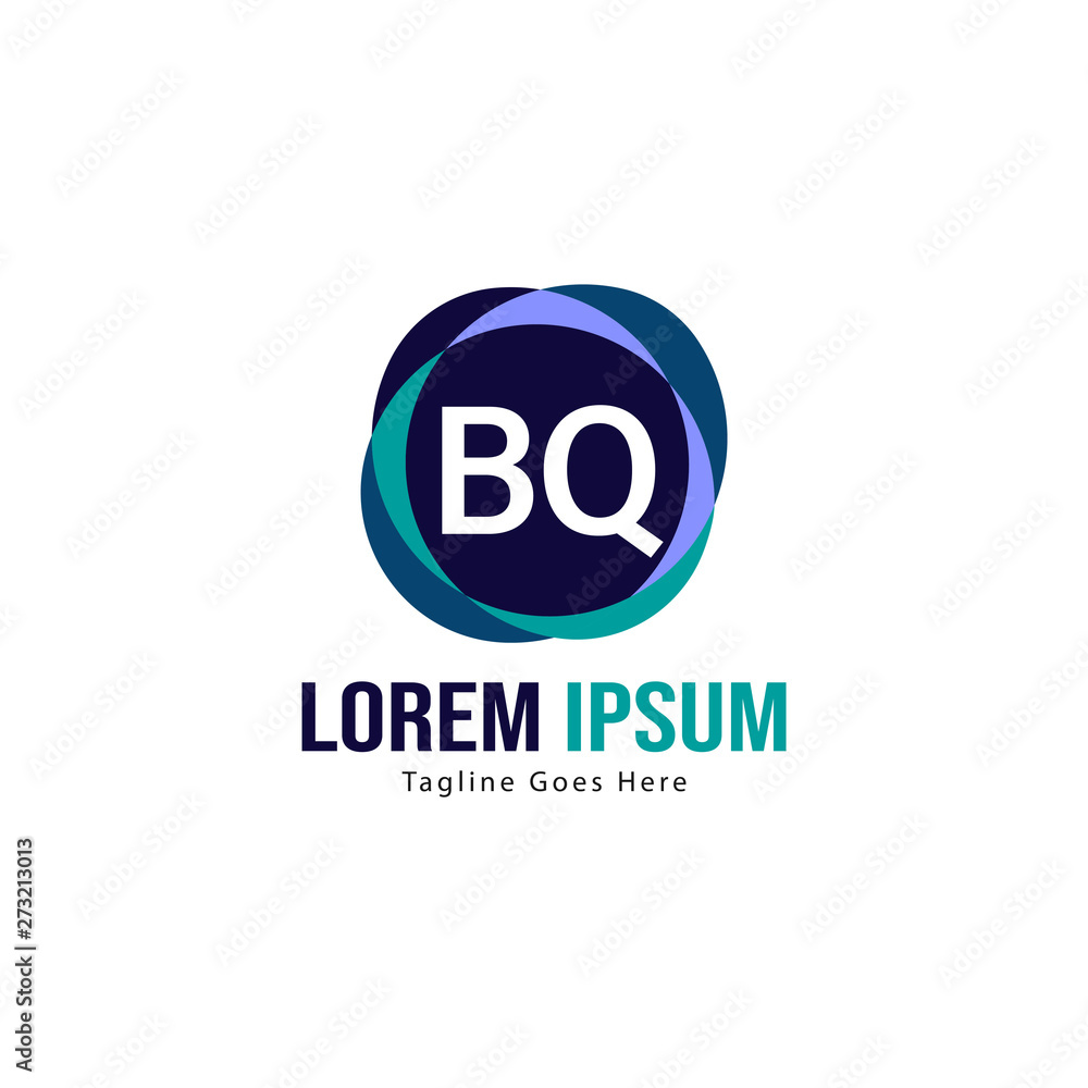 BQ Letter Logo Design. Creative Modern BQ Letters Icon Illustration BQ Letter Logo Design. Creative Modern BQ Letters Icon Illustration