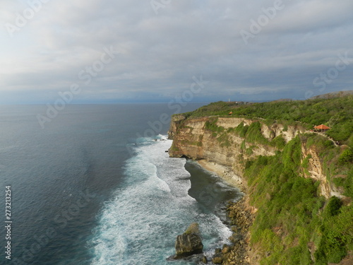 Beautiful cliffs in Bali beach