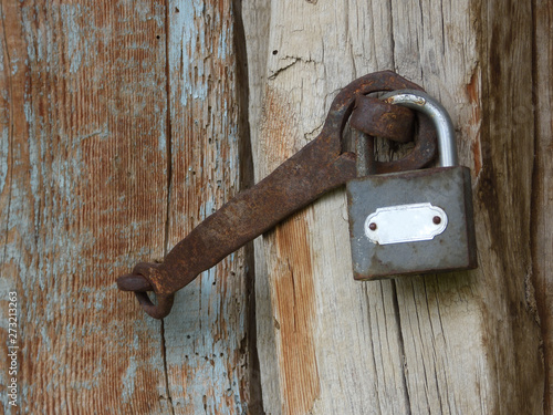 locked old door