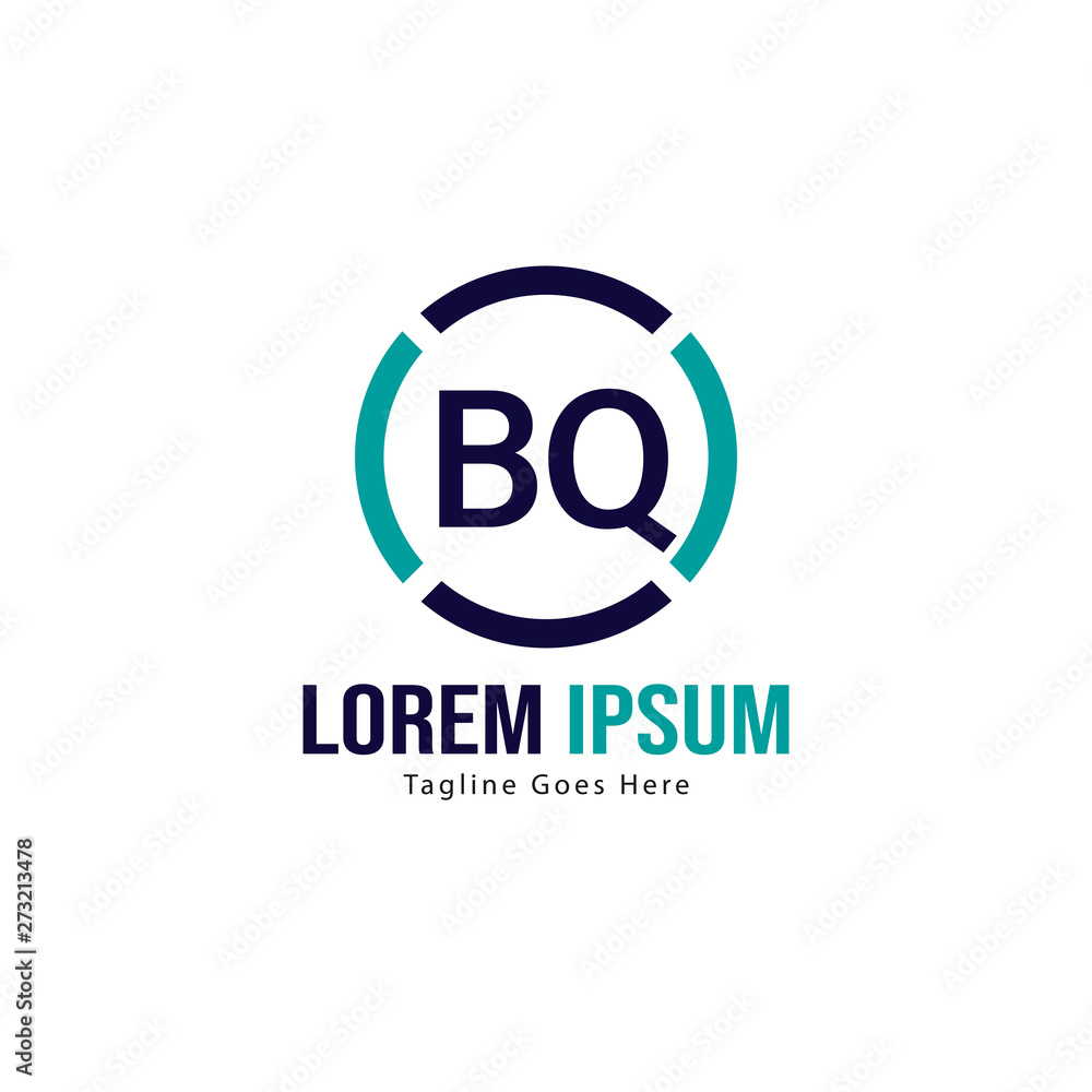 BQ Letter Logo Design. Creative Modern BQ Letters Icon Illustration BQ Letter Logo Design. Creative Modern BQ Letters Icon Illustration