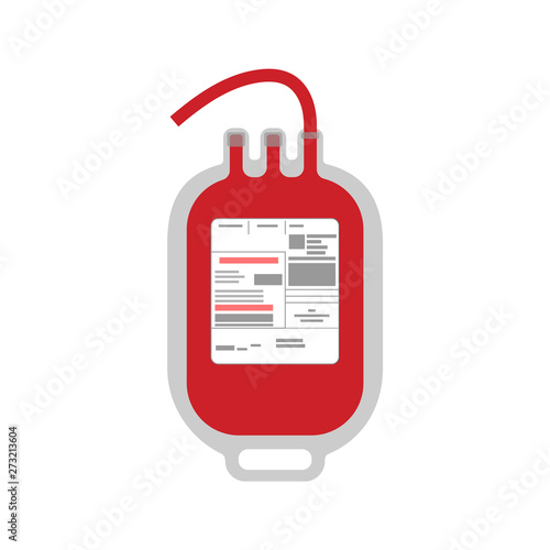 Plastic blood bag for blood transfusion 