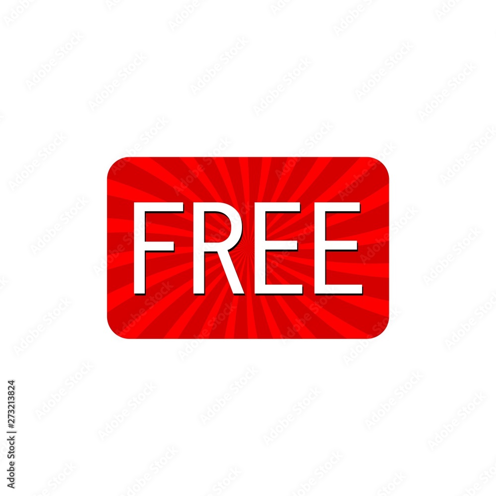 Free word text on white background Free word text on white background