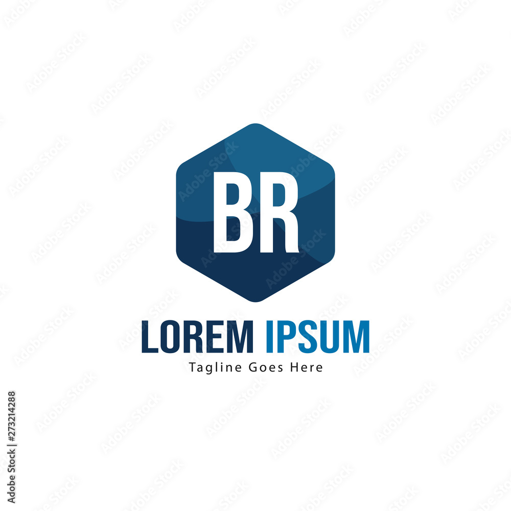 BR Letter Logo Design. Creative Modern BR Letters Icon Illustration BR Letter Logo Design. Creative Modern BR Letters Icon Illustration