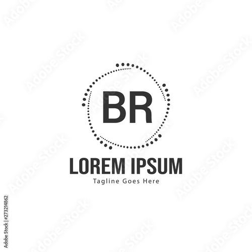 Free Download BR Letter Logo Design. Creative Modern BR Letters Icon Illustration - GFXLoad