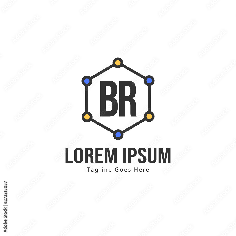BR Letter Logo Design. Creative Modern BR Letters Icon Illustration BR Letter Logo Design. Creative Modern BR Letters Icon Illustration