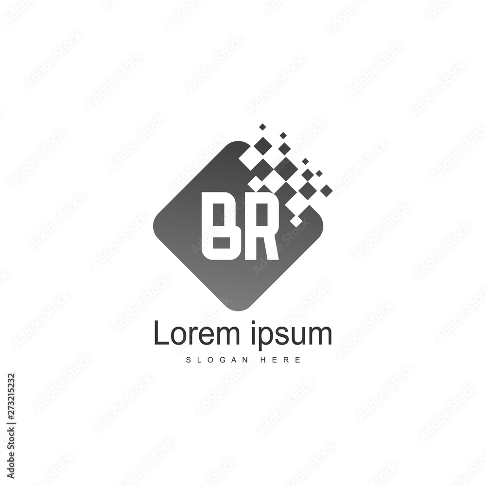 BR Letter Logo Design. Creative Modern BR Letters Icon Illustration BR Letter Logo Design. Creative Modern BR Letters Icon Illustration