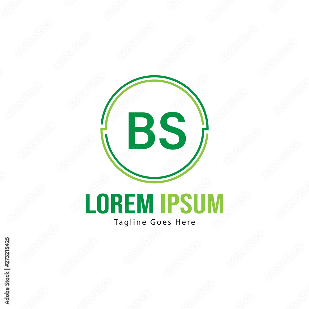BS Letter Logo Design. Creative Modern BS Letters Icon Illustration BS Letter Logo Design. Creative Modern BS Letters Icon Illustration