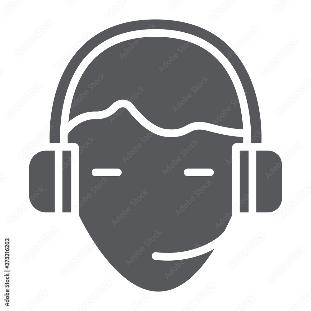 Support glyph icon, service and assistance, headset sign, vector graphics, a solid pattern on a white background. Support glyph icon, service and assistance, headset sign, vector graphics, a solid pattern on a white background.