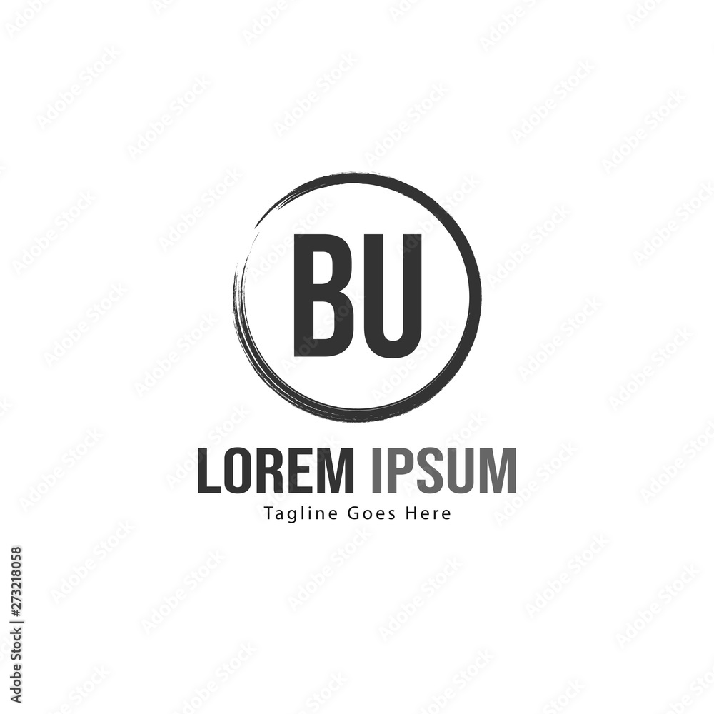BU Letter Logo Design. Creative Modern BU Letters Icon Illustration BU Letter Logo Design. Creative Modern BU Letters Icon Illustration