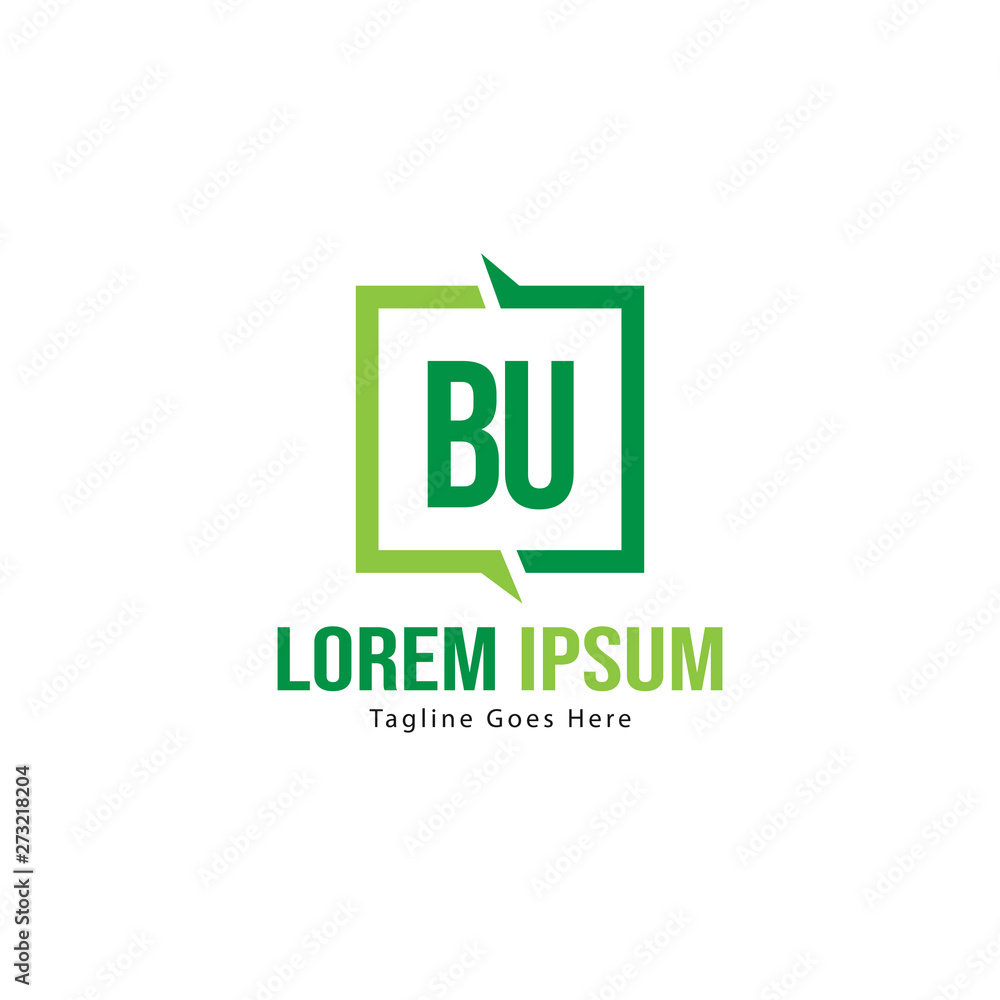 BU Letter Logo Design. Creative Modern BU Letters Icon Illustration BU Letter Logo Design. Creative Modern BU Letters Icon Illustration