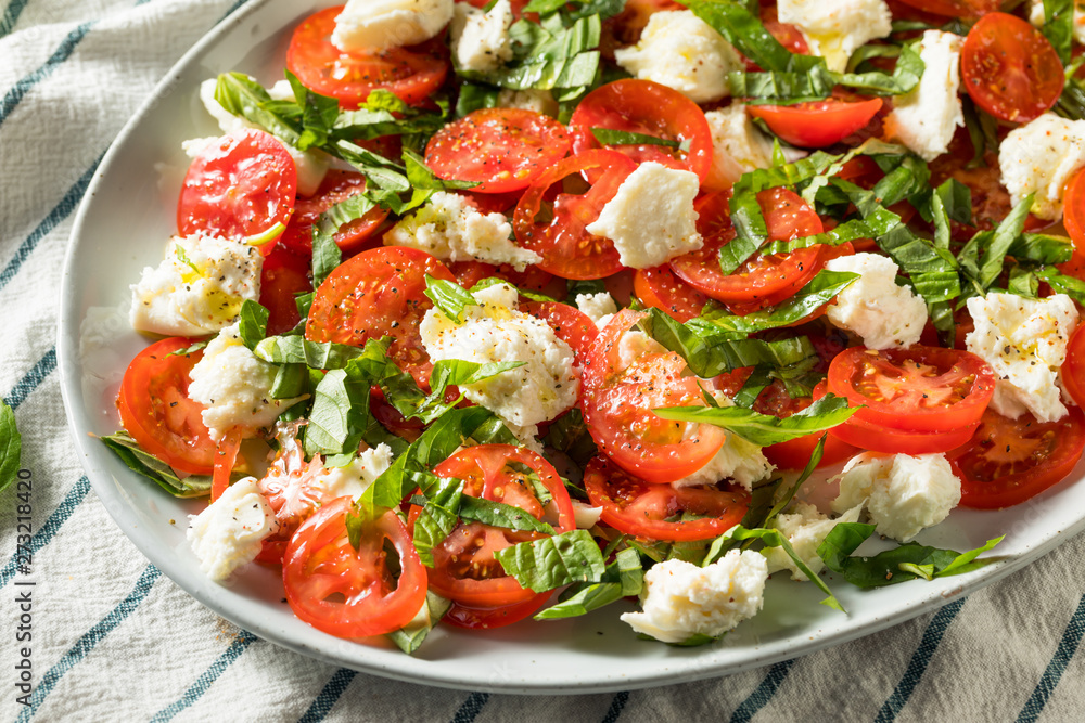 Homemade Caprese Salad with Mozarella Homemade Caprese Salad with Mozarella