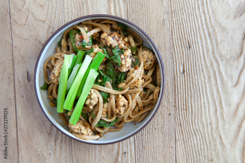 Vegan Black Bean Udon Noodl...