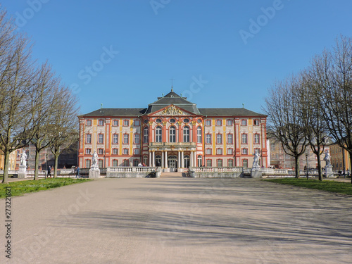 Baroque castle in Bruchsal, near Karlsruhe/Germany.03.26.2017