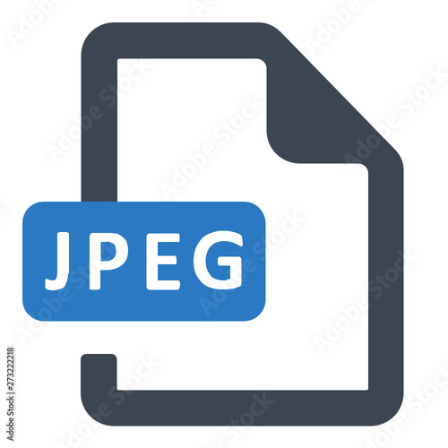 jpeg file format vector icon photo