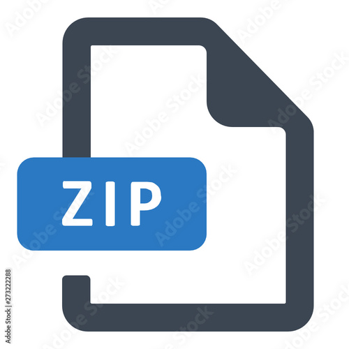 zip file format vector icon