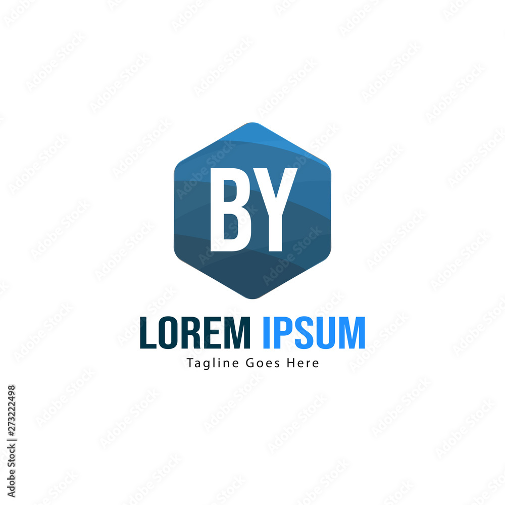 BY Letter Logo Design. Creative Modern BY Letters Icon Illustration BY Letter Logo Design. Creative Modern BY Letters Icon Illustration