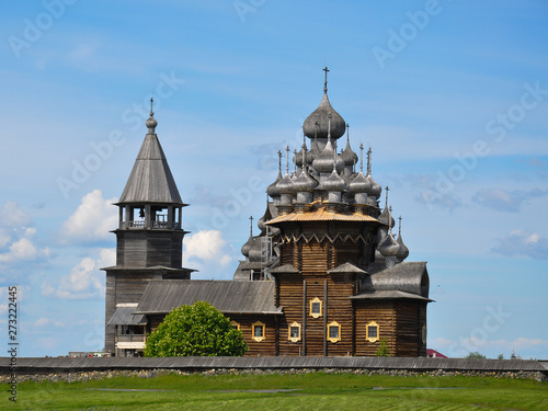 old wooden church in russia