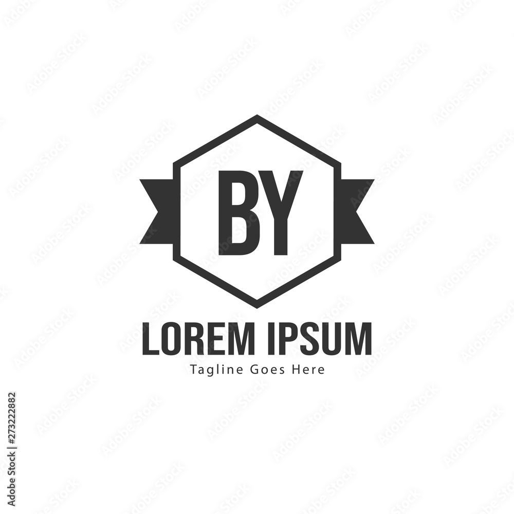 BY Letter Logo Design. Creative Modern BY Letters Icon Illustration BY Letter Logo Design. Creative Modern BY Letters Icon Illustration