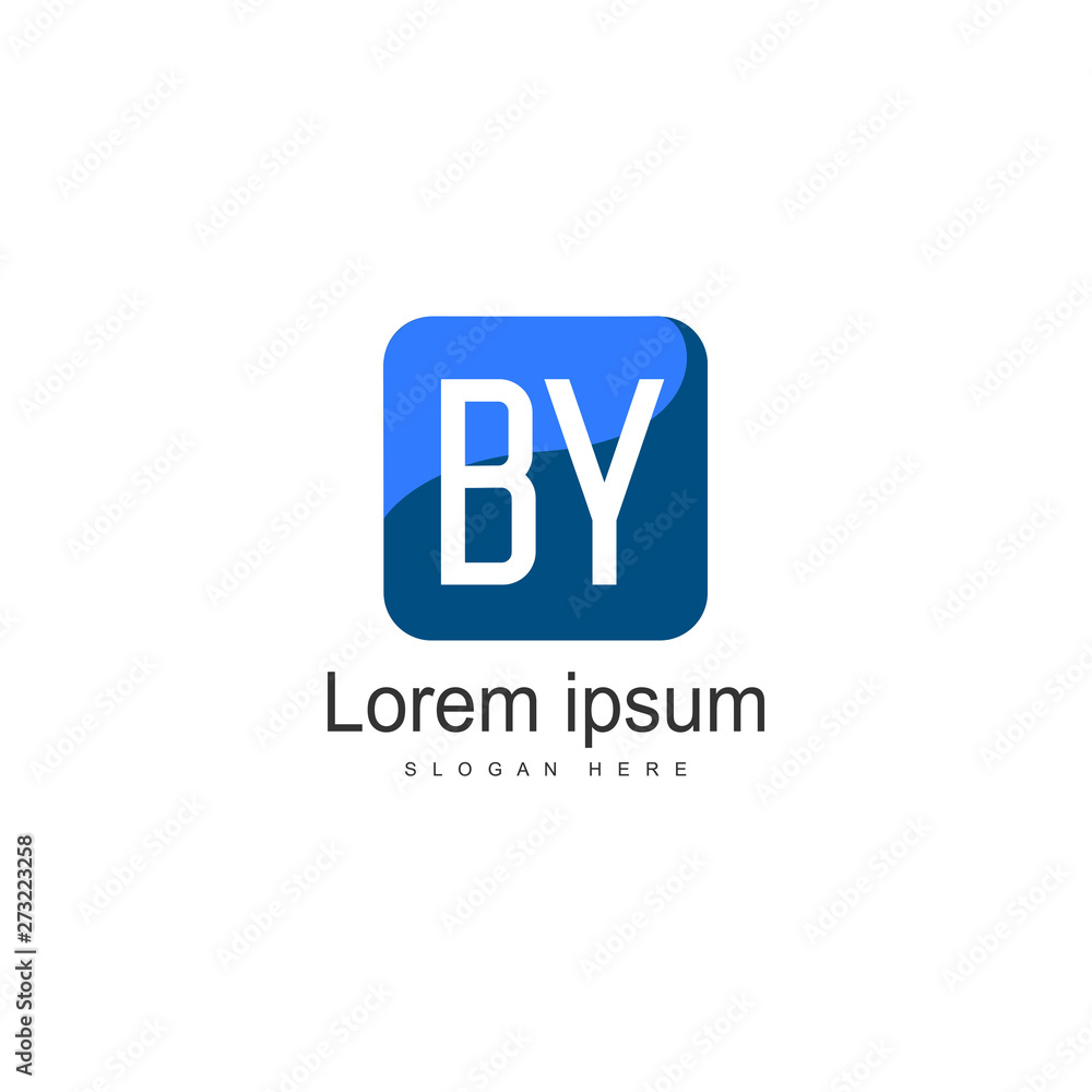 BY Letter Logo Design. Creative Modern BY Letters Icon Illustration BY Letter Logo Design. Creative Modern BY Letters Icon Illustration
