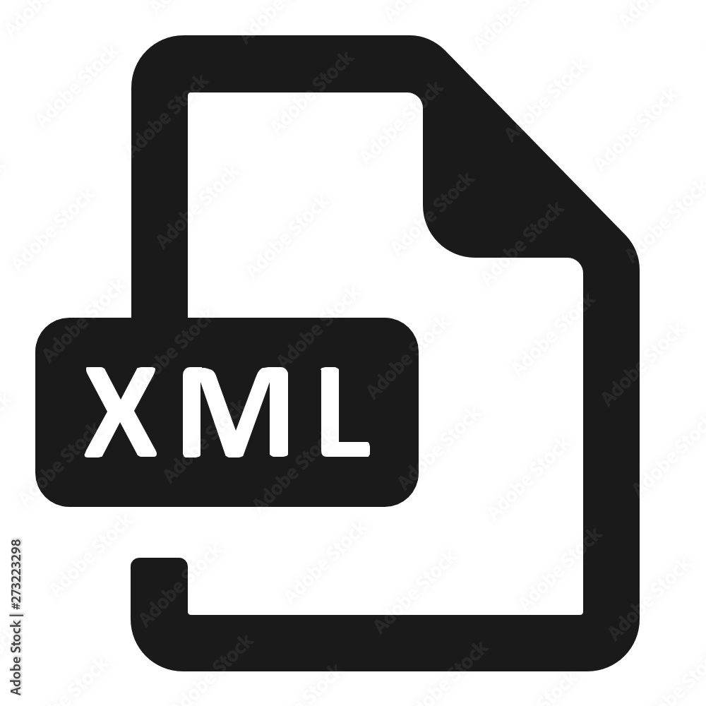 xml file format vector icon xml file format vector icon