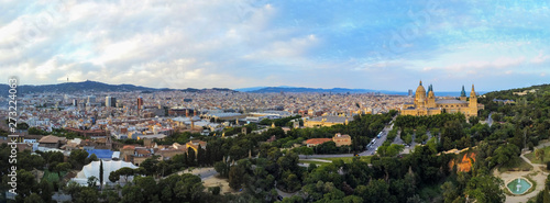 Drone in Barcelona, city of Catalonia.Spain. Aerial Photo © VEOy.com