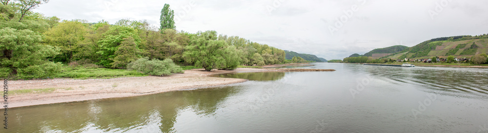  River Rhine (Rhein) The Andernach Geyser  (Geysir Andernach, Namedyer Sprudel) Andernach Rhineland Palatinate Germany