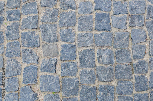 texture of gray street pavers
