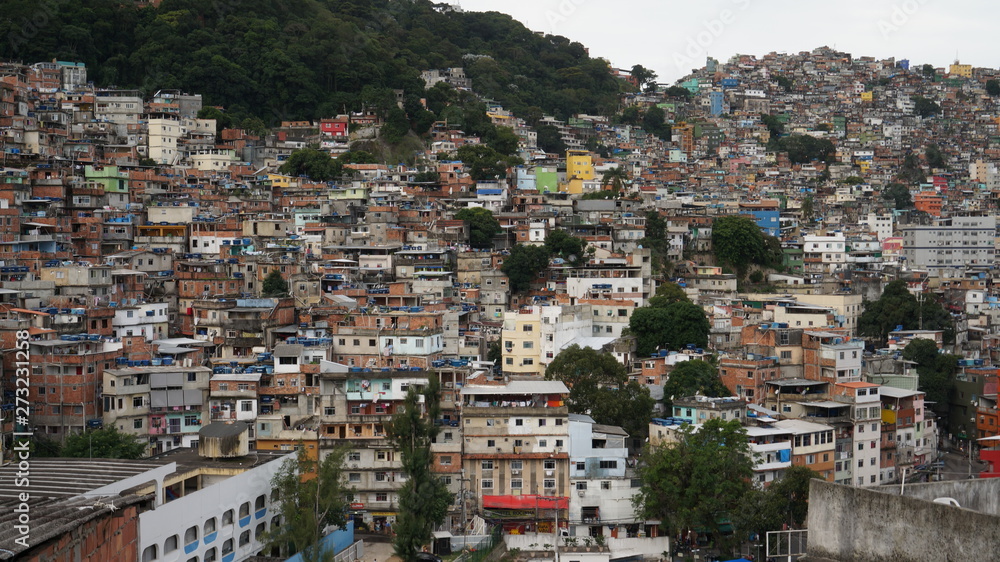 Largest favela located in Rio de Janeiro in Brazil.