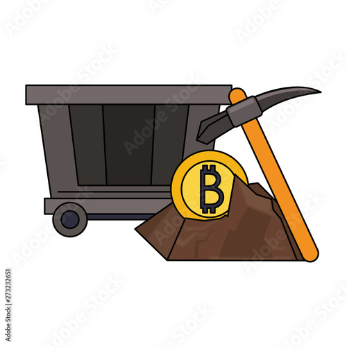 Bitcoin cryptocurrency digital money symbols
